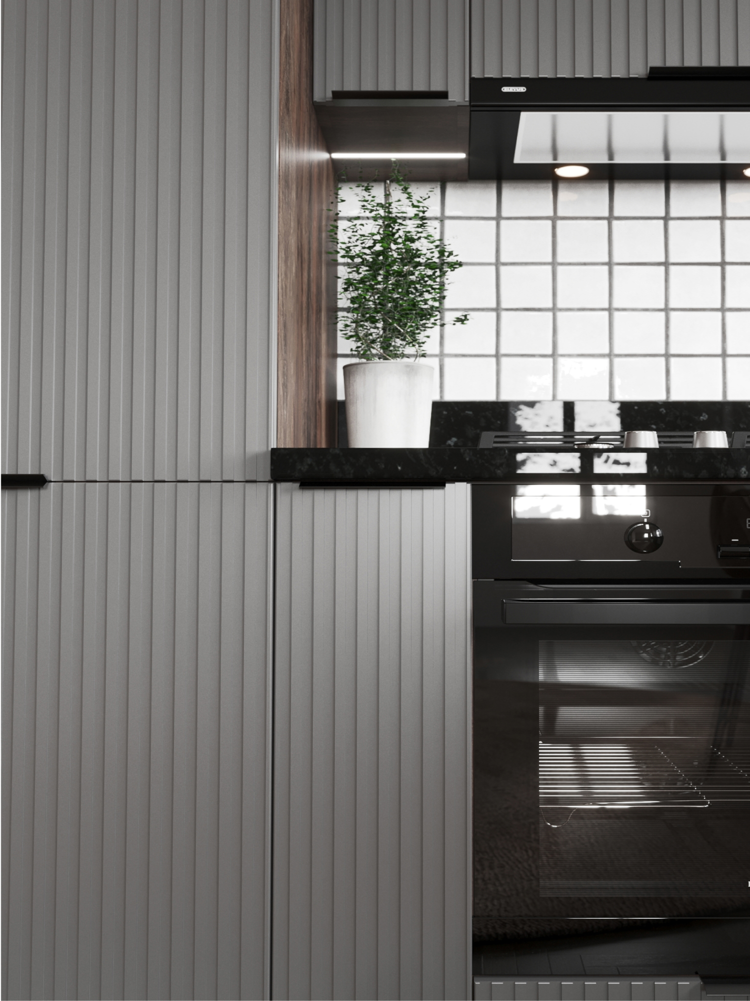 Кухня Сиэль Royal 2600*1600 Platinum Grey МДФ угловая