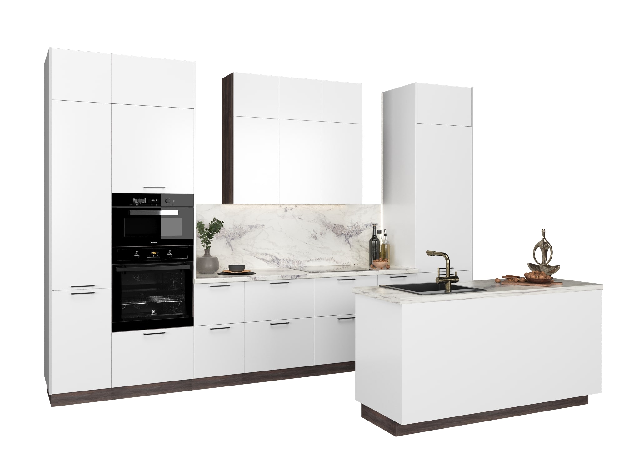 Кухня Идеалиста Royal 3600 Blanco МДФ прямая